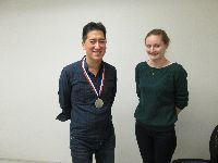 ドイツ語サークルの学習会：20回銀メダル表彰式（授与）